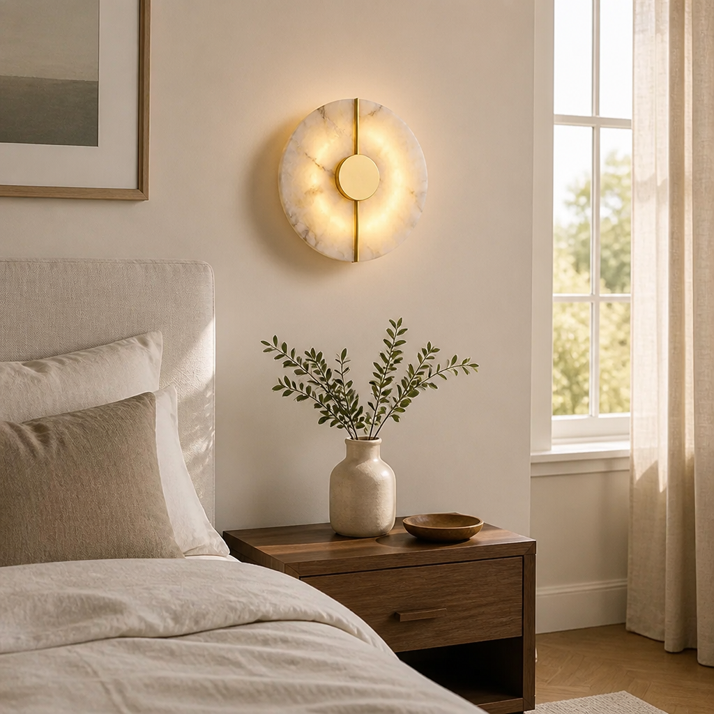 
Alabaster Marble LED Wall Sconce