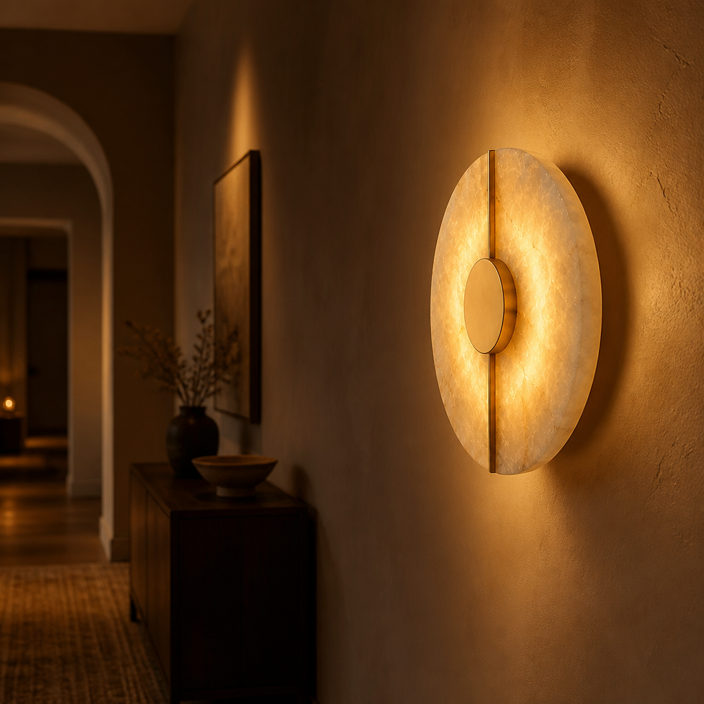 
Alabaster Marble LED Wall Sconce