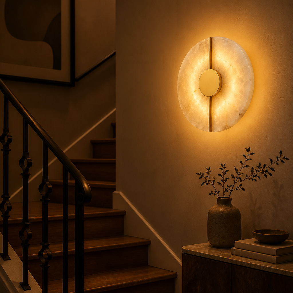 
Alabaster Marble LED Wall Sconce
