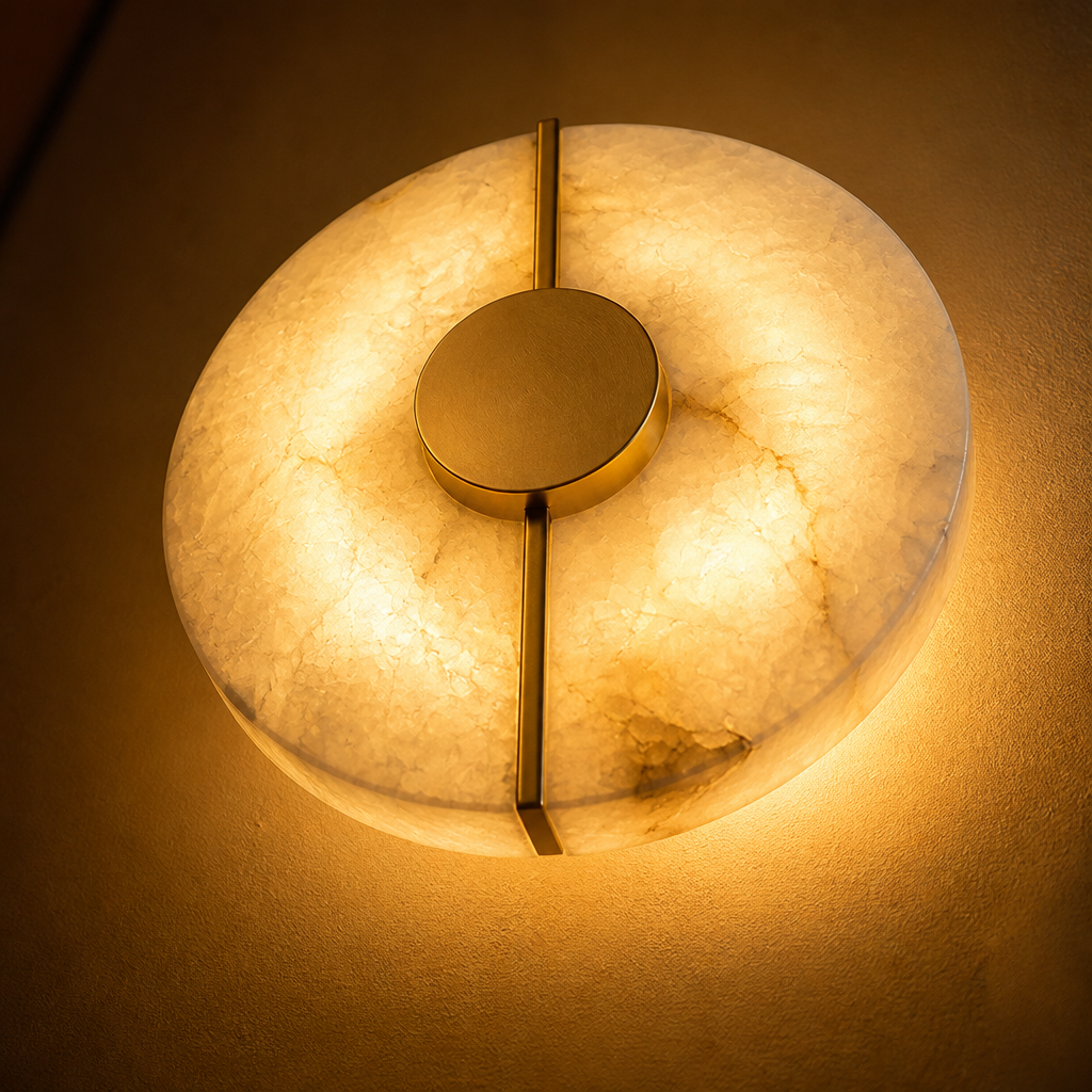 
Alabaster Marble LED Wall Sconce