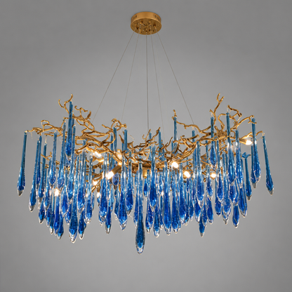 Modern Crystal Adjustable Pendant Light
