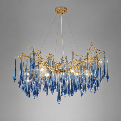 Modern Crystal Adjustable Pendant Light
