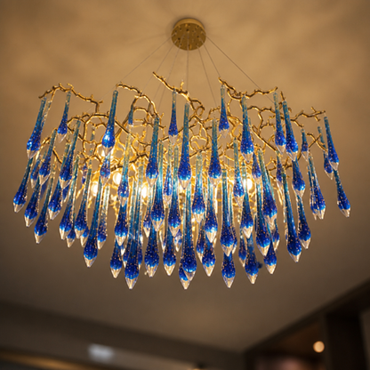 Modern Crystal Adjustable Pendant Light