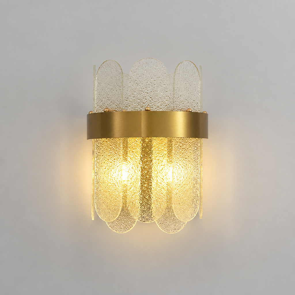 
Gold Crystal LED Ring Chandelier