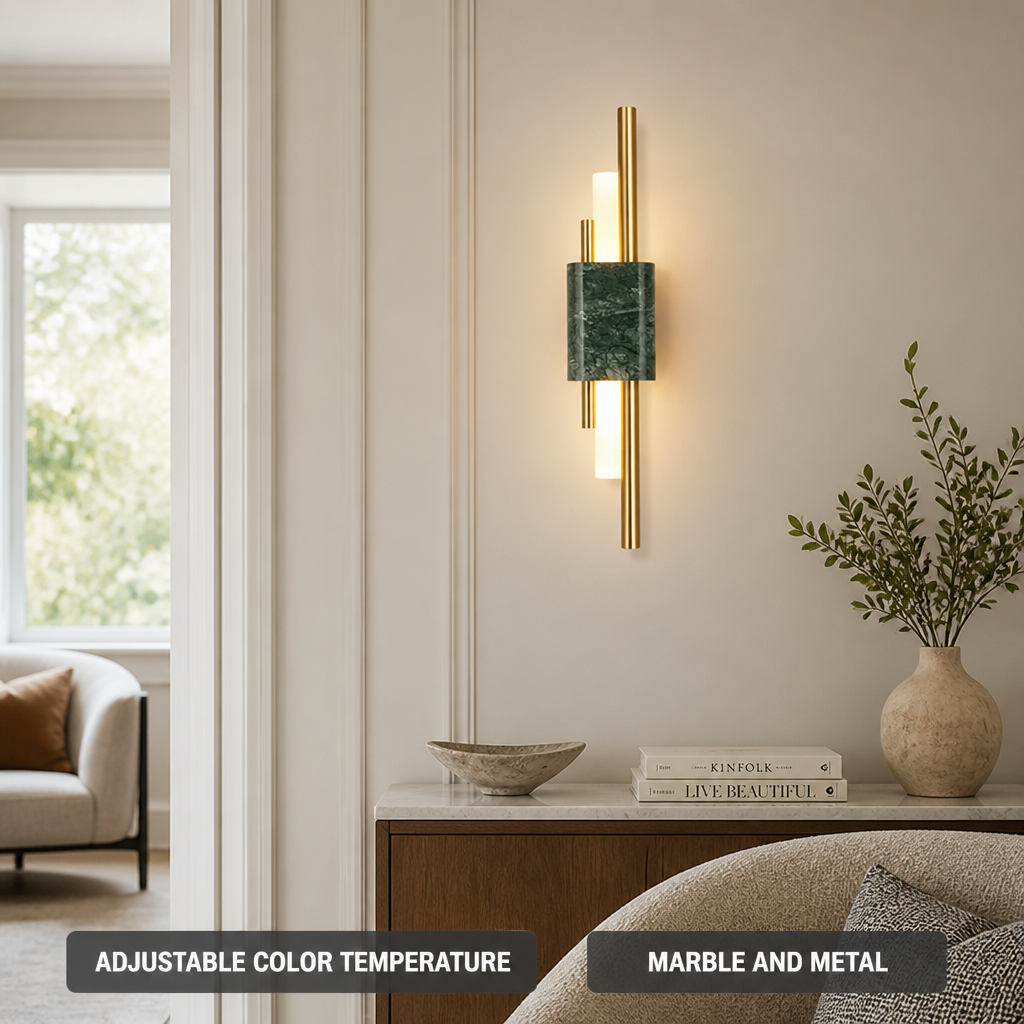 
Marble LED Strip Wall Sconce