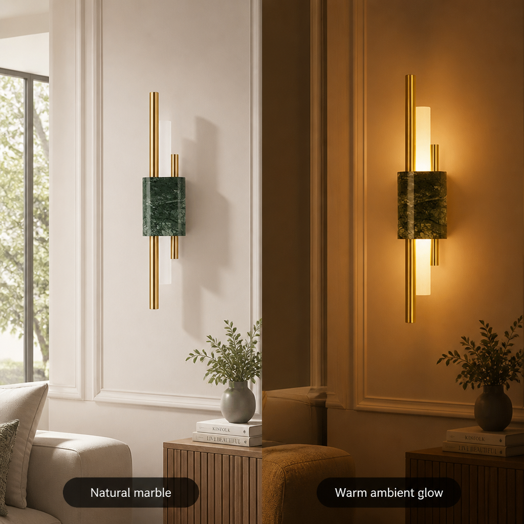 
Marble LED Strip Wall Sconce